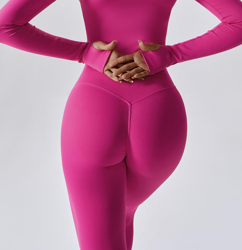 4-Piece Crop Top Jacket Bra Seamless Leggings and Shorts Set