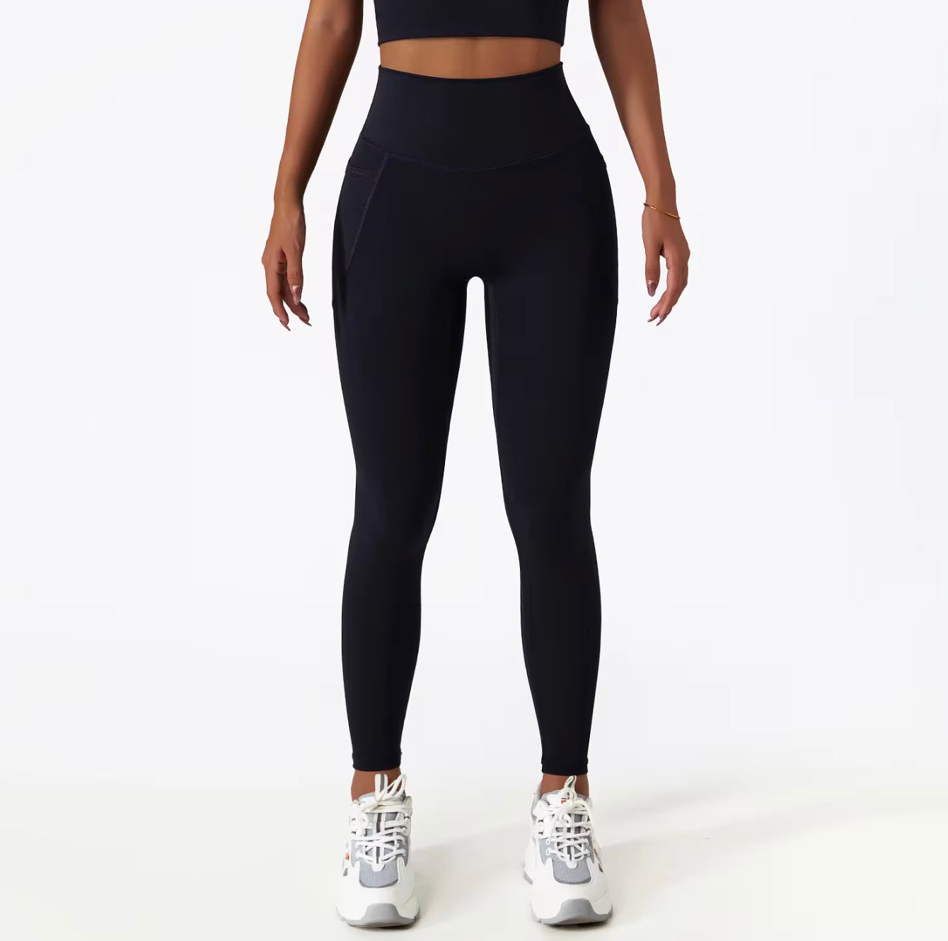 Seamless Tummy Control Activewear Set with Pockets.