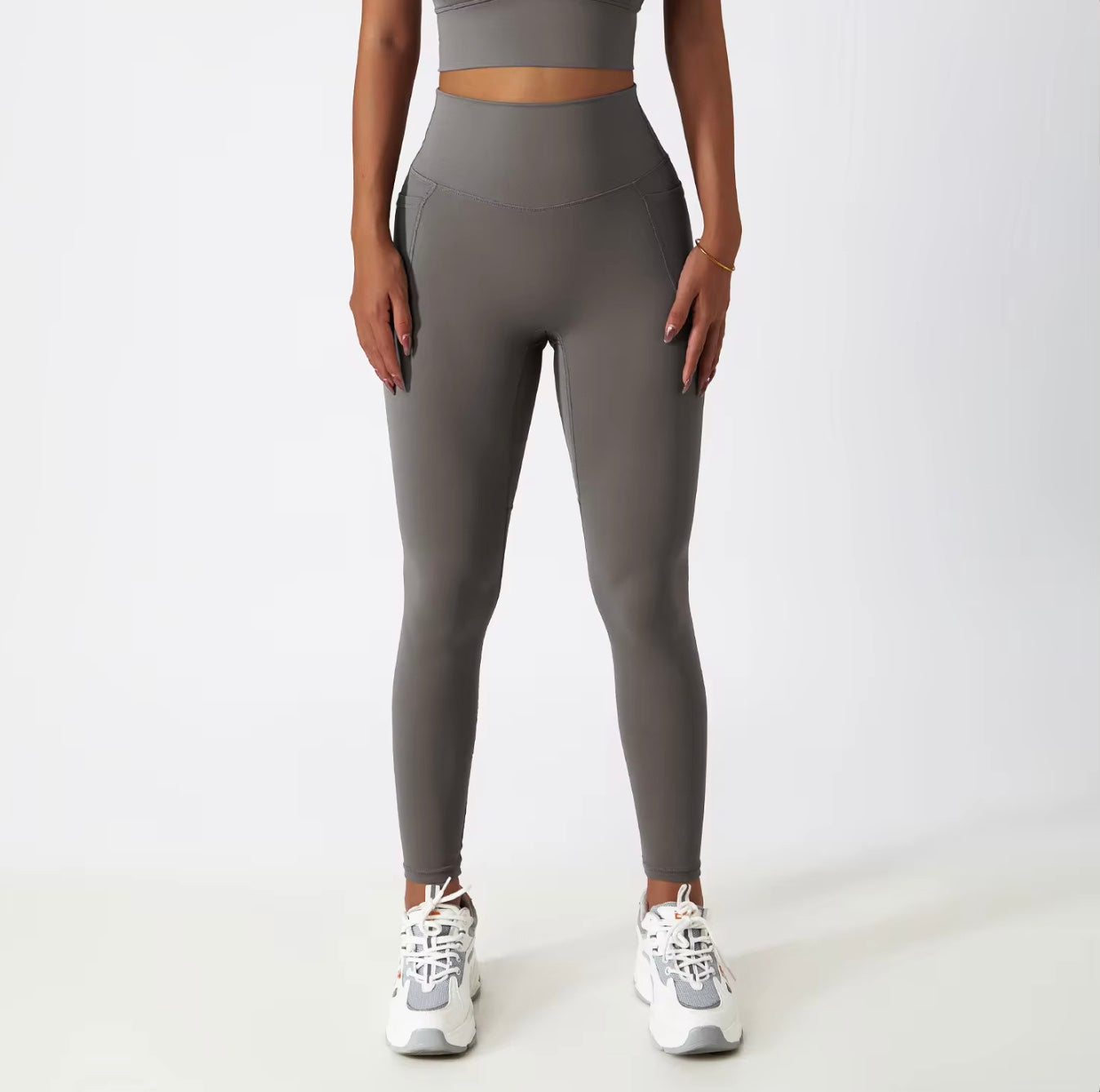 Seamless Tummy Control Activewear Set with Pockets.