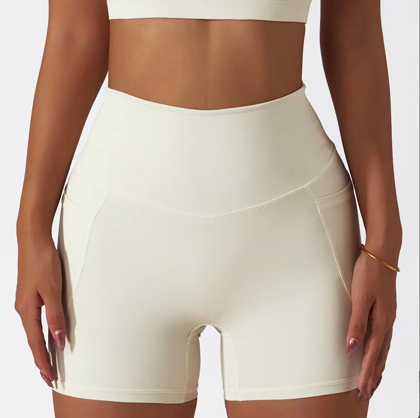 Seamless Tummy Control Activewear Set with Pockets.