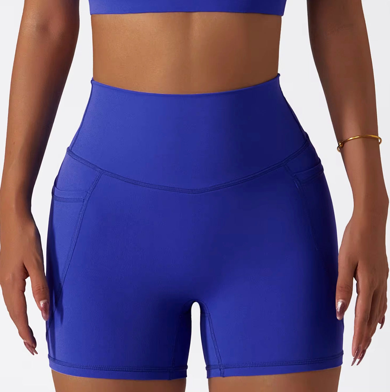 4-Piece Seamless Tummy Control Sportswear Naked Feel Fabric Yoga Set