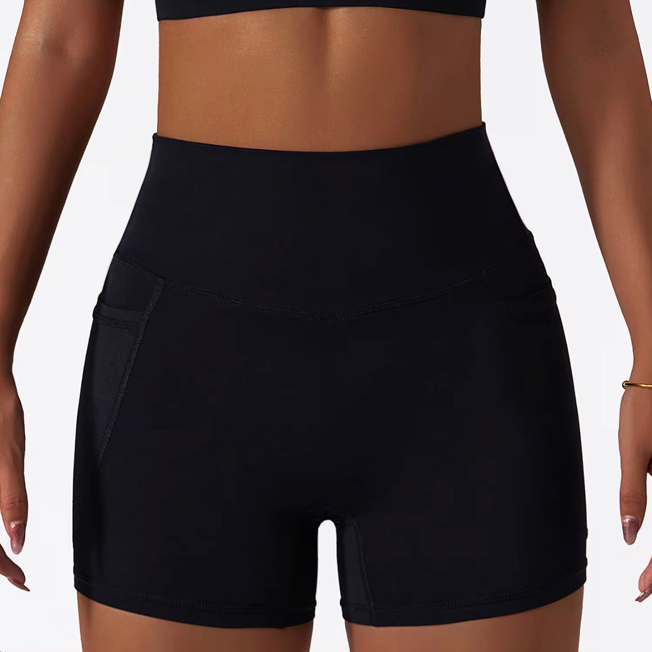 4-Piece Seamless Tummy Control Sportswear Naked Feel Fabric Yoga Set
