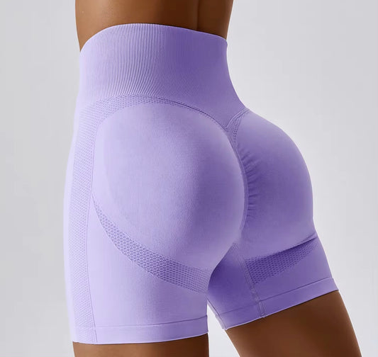 V-Shape Seamless High Waist Scrunch Butt Shorts: Quick Dry Athletic Wear for Women