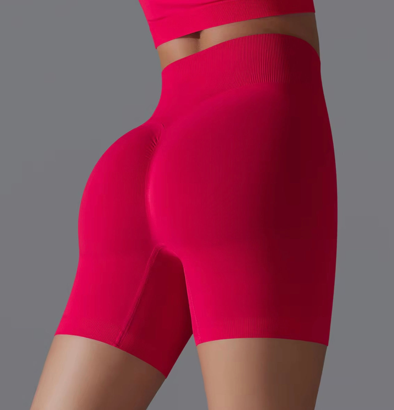 High-Waist Scrunch Yoga Shorts with Advanced Breathability and Flexibility