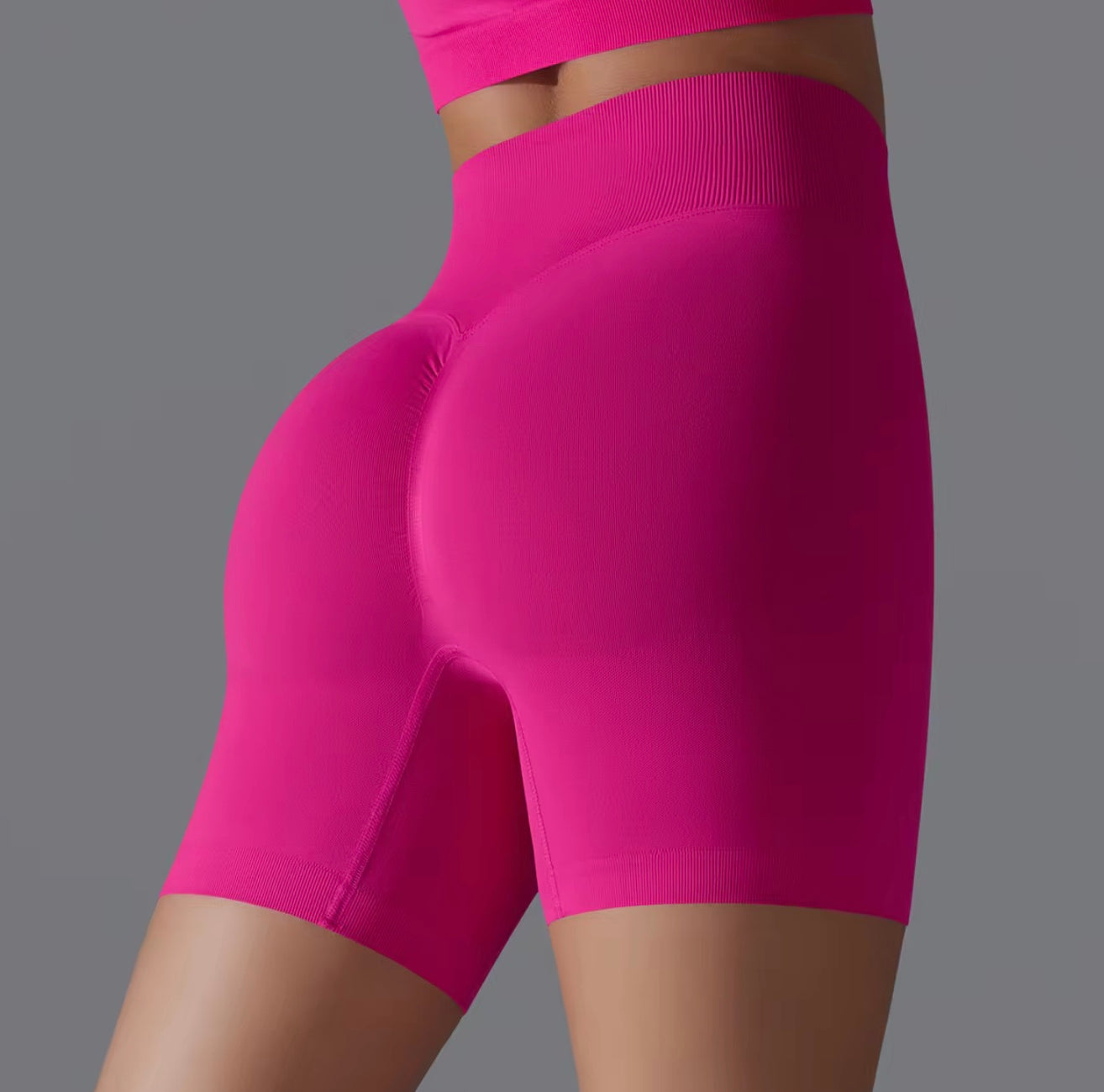 High-Waist Scrunch Yoga Shorts with Advanced Breathability and Flexibility