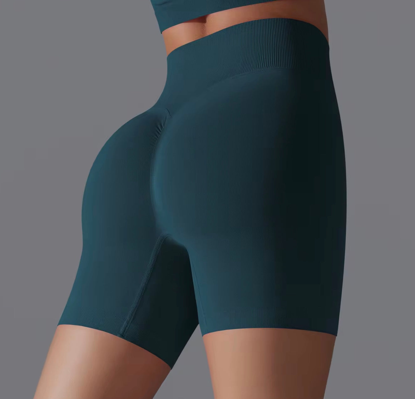 High-Waist Scrunch Yoga Shorts with Advanced Breathability and Flexibility