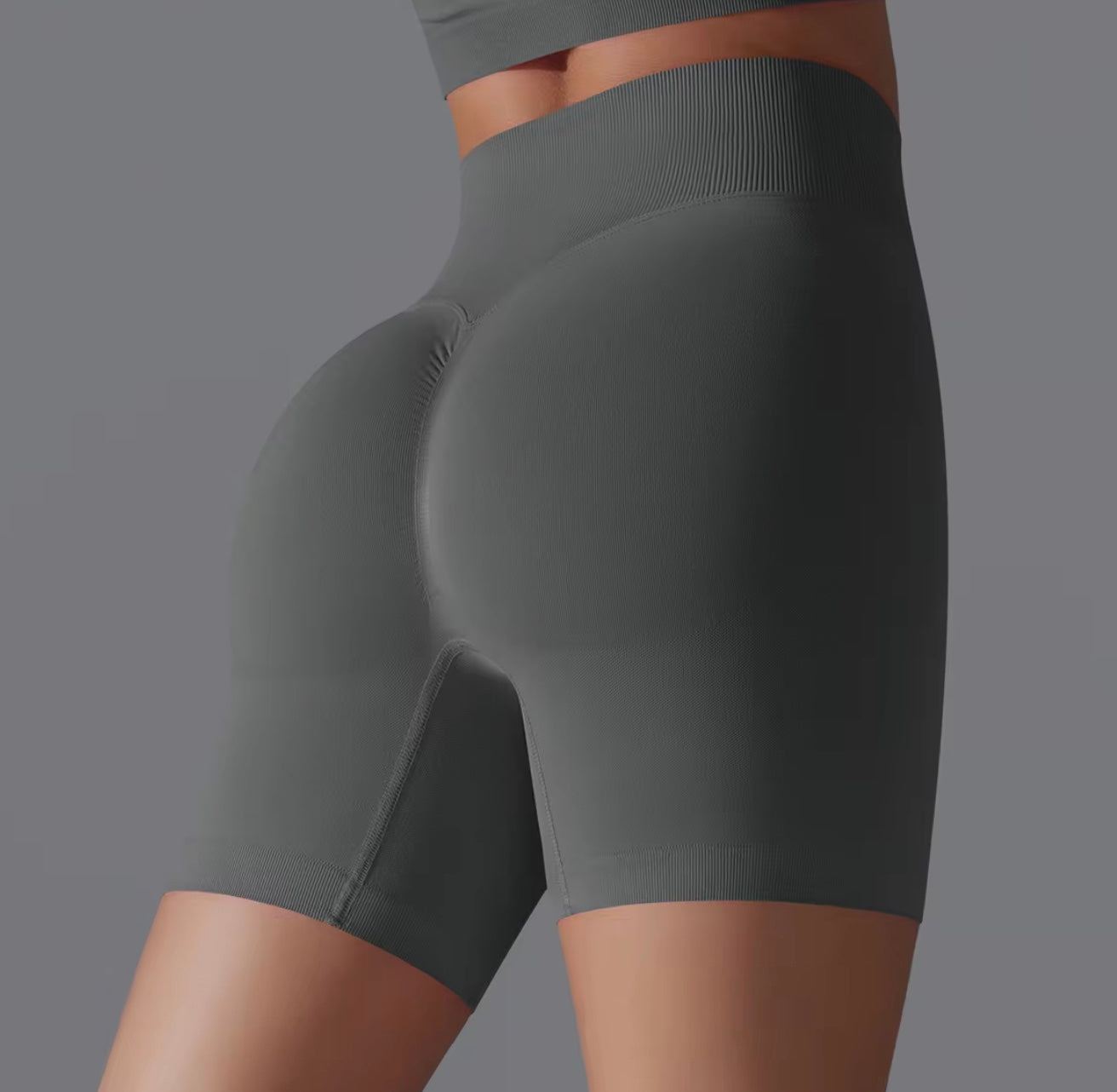 High-Waist Scrunch Yoga Shorts with Advanced Breathability and Flexibility